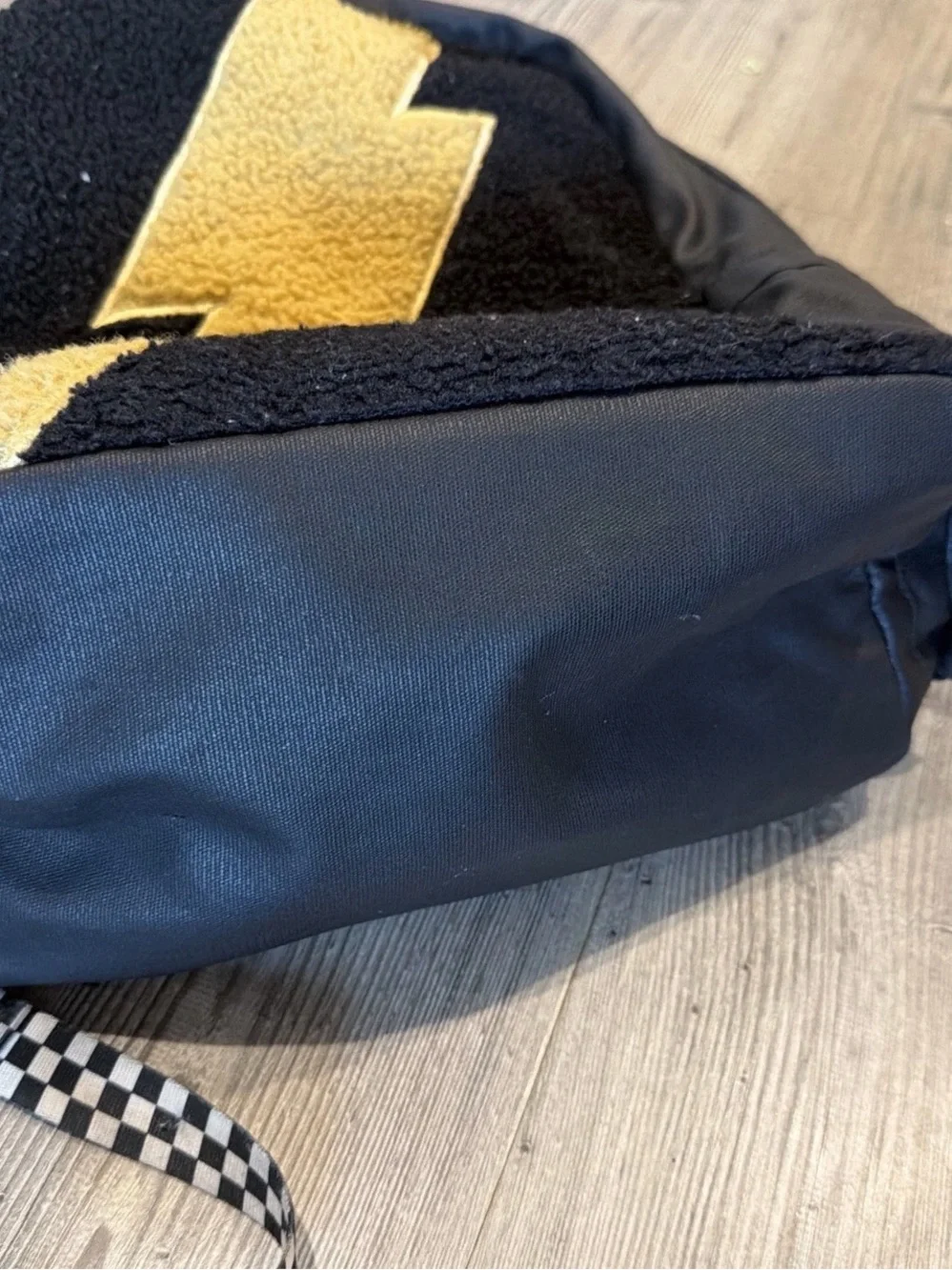 STATE backpack Black Sherpa with Yellow Lightning Bolt